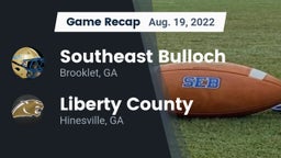 Recap: Southeast Bulloch  vs. Liberty County  2022