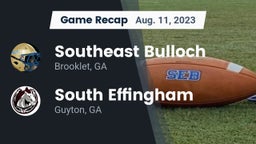 Recap: Southeast Bulloch  vs. South Effingham  2023