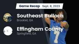 Recap: Southeast Bulloch  vs. Effingham County  2023