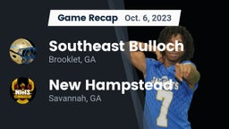 Recap: Southeast Bulloch  vs. New Hampstead  2023