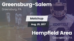 Matchup: Greensburg-Salem vs. Hempfield Area  2017