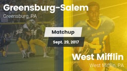 Matchup: Greensburg-Salem vs. West Mifflin  2017
