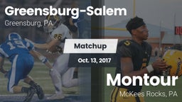 Matchup: Greensburg-Salem vs. Montour  2017