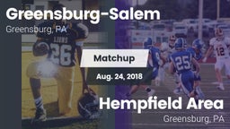 Matchup: Greensburg-Salem vs. Hempfield Area  2018