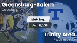 Matchup: Greensburg-Salem vs. Trinity Area  2018