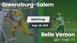 Matchup: Greensburg-Salem vs. Belle Vernon  2018