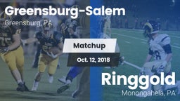 Matchup: Greensburg-Salem vs. Ringgold  2018