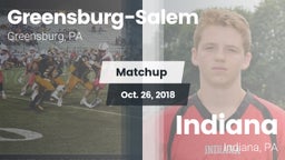 Matchup: Greensburg-Salem vs. Indiana  2018