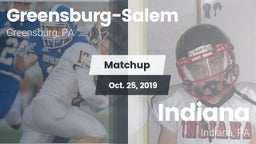 Matchup: Greensburg-Salem vs. Indiana  2019