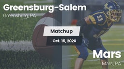 Matchup: Greensburg-Salem vs. Mars  2020