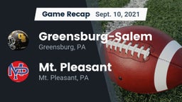 Recap: Greensburg-Salem  vs. Mt. Pleasant  2021