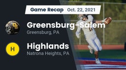 Recap: Greensburg-Salem  vs. Highlands  2021