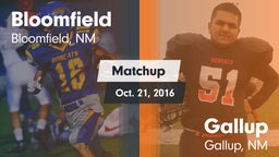 Matchup: Bloomfield High vs. Gallup  2016