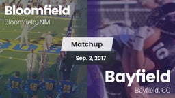 Matchup: Bloomfield High vs. Bayfield  2017
