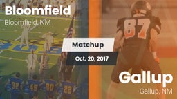 Matchup: Bloomfield High vs. Gallup  2017