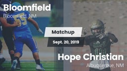 Matchup: Bloomfield High vs. Hope Christian  2019