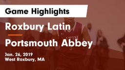Roxbury Latin  vs Portsmouth Abbey Game Highlights - Jan. 26, 2019