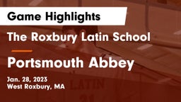 The Roxbury Latin School vs Portsmouth Abbey  Game Highlights - Jan. 28, 2023