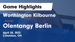 Worthington Kilbourne  vs Olentangy Berlin  Game Highlights - April 28, 2022