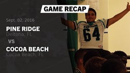 Recap: Pine Ridge  vs. Cocoa Beach  2016