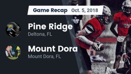 Recap: Pine Ridge  vs. Mount Dora  2018