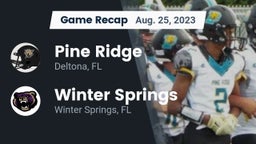 Recap: Pine Ridge  vs. Winter Springs  2023