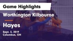 Worthington Kilbourne  vs Hayes  Game Highlights - Sept. 3, 2019