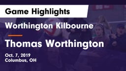 Worthington Kilbourne  vs Thomas Worthington  Game Highlights - Oct. 7, 2019