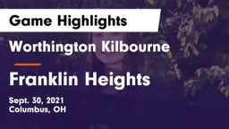 Worthington Kilbourne  vs Franklin Heights Game Highlights - Sept. 30, 2021