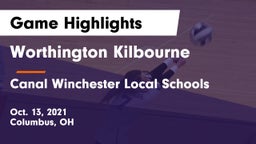Worthington Kilbourne  vs Canal Winchester Local Schools Game Highlights - Oct. 13, 2021