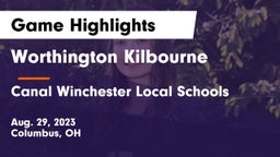 Worthington Kilbourne  vs Canal Winchester Local Schools Game Highlights - Aug. 29, 2023