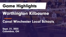Worthington Kilbourne  vs Canal Winchester Local Schools Game Highlights - Sept. 21, 2023