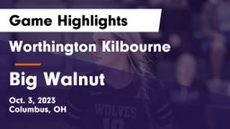 Worthington Kilbourne  vs Big Walnut  Game Highlights - Oct. 3, 2023