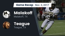 Recap: Malakoff  vs. Teague  2017