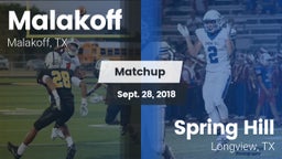 Matchup: Malakoff  vs. Spring Hill  2018