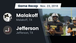 Recap: Malakoff  vs. Jefferson  2018