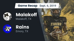 Recap: Malakoff  vs. Rains  2019