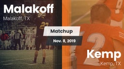 Matchup: Malakoff  vs. Kemp  2019