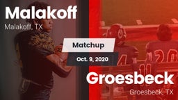 Matchup: Malakoff  vs. Groesbeck  2020