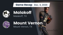 Recap: Malakoff  vs. Mount Vernon  2020