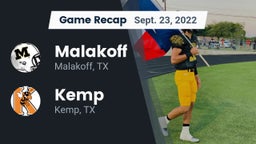 Recap: Malakoff  vs. Kemp  2022