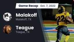 Recap: Malakoff  vs. Teague  2022