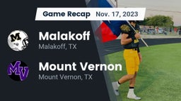 Recap: Malakoff  vs. Mount Vernon  2023