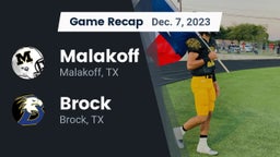 Recap: Malakoff  vs. Brock  2023