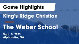 King's Ridge Christian  vs The Weber School Game Highlights - Sept. 5, 2023