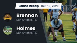 Recap: Brennan  vs. Holmes  2020