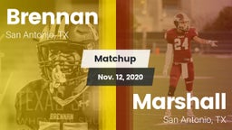 Matchup: Brennan  vs. Marshall  2020