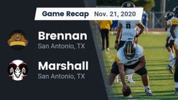 Recap: Brennan  vs. Marshall  2020