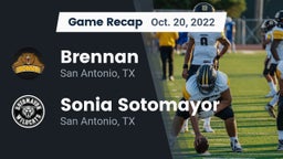 Recap: Brennan  vs. Sonia Sotomayor  2022