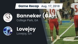 Recap: Banneker  (GA) vs. Lovejoy  2018